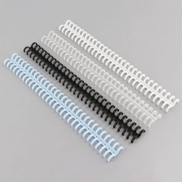 2 PCS Desk Calendar Loose-leaf Open Binding Ring A4 Plastic 34-hole Loose-leaf Double Coil (10mm Blue) - Image 8