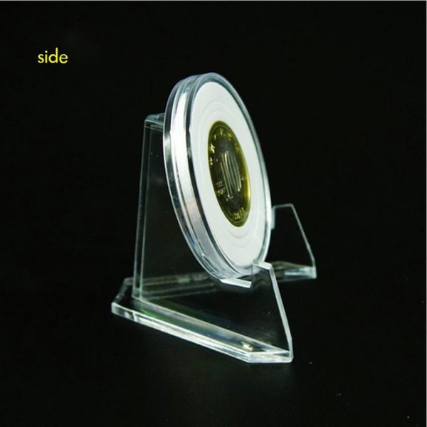 Acrylic Tripod Coin Display Badge Collection Rack - Image 4