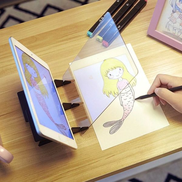 Optical Tracing Board Copy Artifact Panel Anime Craft Painting Art Drawing Sketching Pad (Black) - Image 7