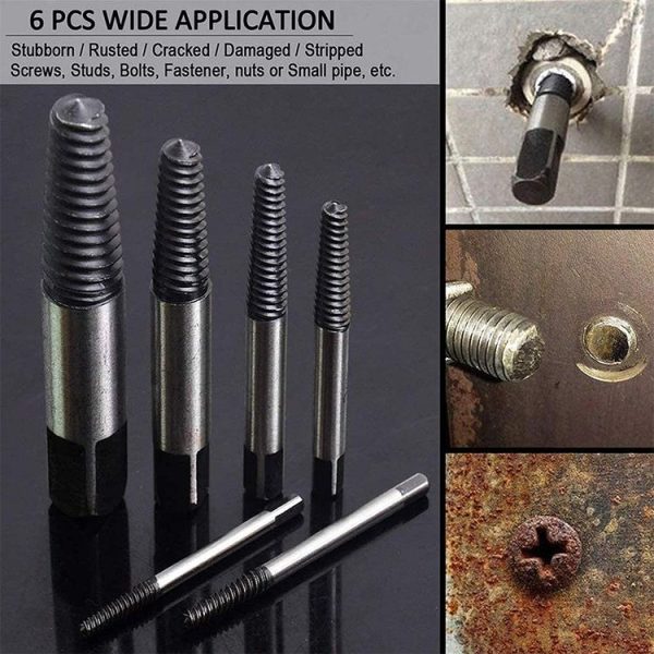 Broken Wire Broken Nail Screw Extractor, Specification: 6-piece Set - Image 6