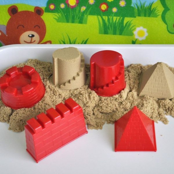 4 PCS Children Educational Toys Castle Molds Play Sand Tools (Red) - Image 5