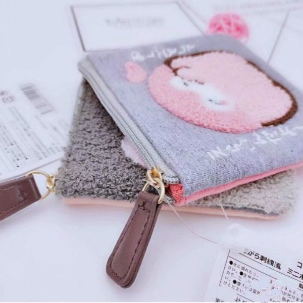 Cute Cartoon Penguin Plush Purse Wallet (Pink) - Image 4