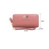 R111-28 Ladies Fashion Zipper Clutch Bag Wallet Card Bag Wallet (Blue) - Image 4
