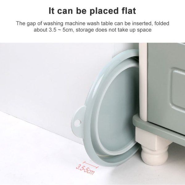Folding Washbasin Outdoor Travel Portable Washtub, Size: 9x25cm (Purple) - Image 5