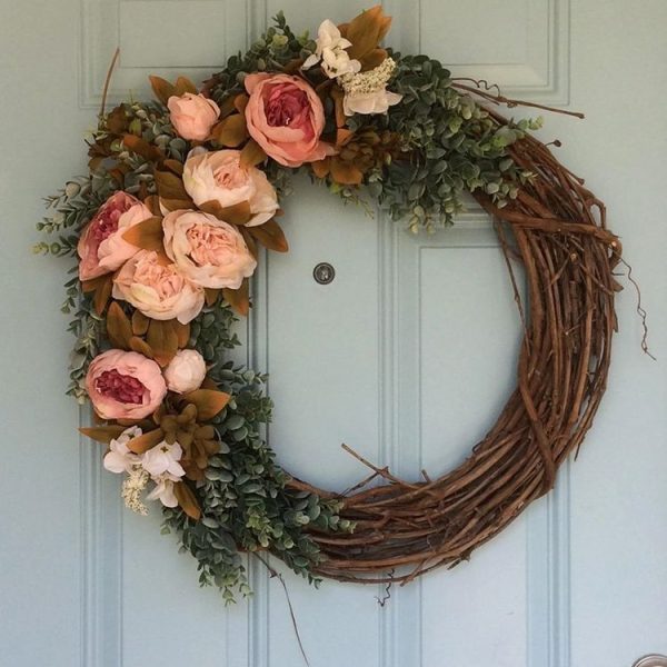 2 PCS Tree Vine Christmas Wreath DIY Rattan Garden Decoration Rattan Window Decoration, Size: 10CM - Image 5