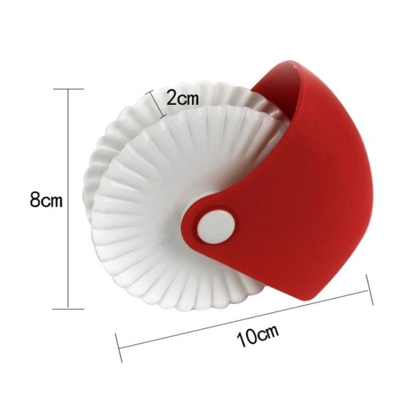 Baking Tools Pasta Cutting Wheel Hemming Wheel Manual Noodle Cutter Roller Knife Creative Kitchen Gadgets (Point Cut) - Image 2