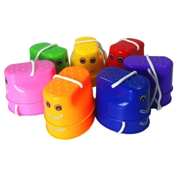 1 Pair Outdoor Plastic Balance Training Jumping Stilts Shoes for Children Walker Toy, Random Color Delivery - Image 5