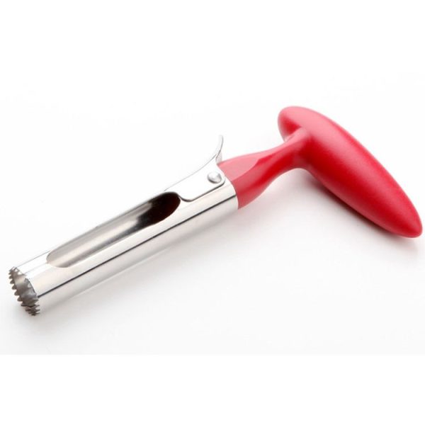 Stainless Steel Kitchen Core Extract Apple Knife Fruit Splitter Cut Fruit Corer (Red) - Image 4