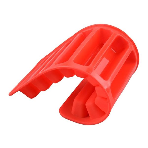 10 Even Strips of Silicone Mold Sausage Hot Dog Ham Cake Baking Finger Biscuit Mold (Orange) - Image 5