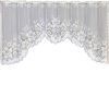 White Translucent Coffee Curtain Tulle Lace Sheer Warp Knitted Jacquard Curtains Bedroom Curtains, Size: Upper Curtain (JHM-04)