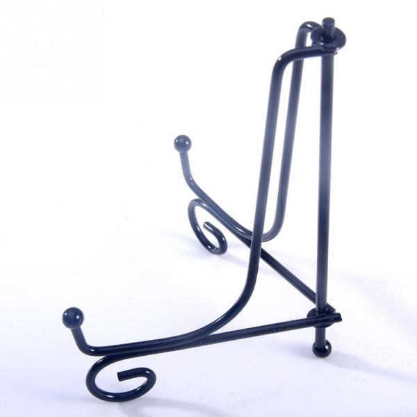 Painted Iron Swing Plate Bracket Ceramic Disc Bracket Crafts Certificate Medal Display Stand, Color: 10 Inches - Image 4