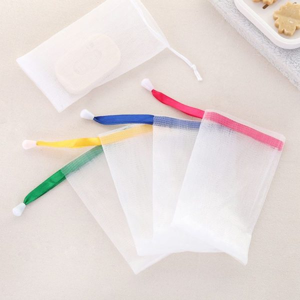 5 PCS Hanging Bag Cleaning Foam Cleanser Handmade Soap Bubble Net, Random Color Delivery - Image 2
