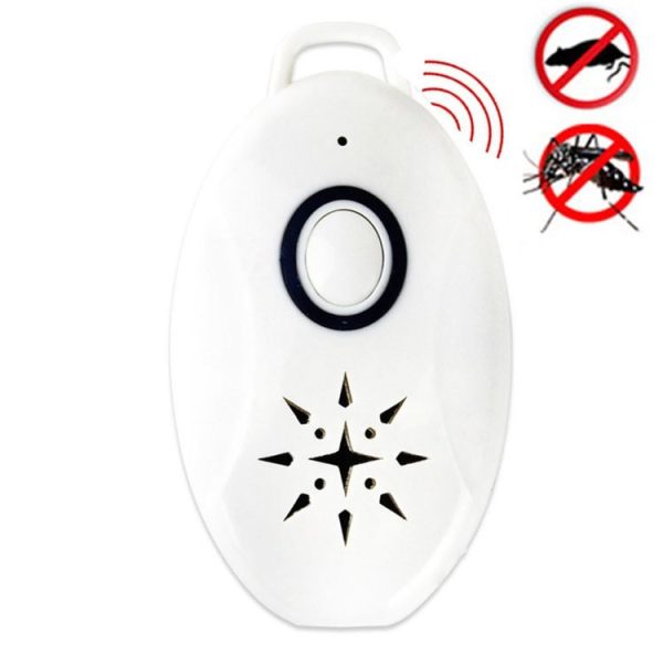 Mini Portable Outdoor Ultrasonic Repellent Anti-insect Anti-mouse for Camping Outdoor Activities (White) - Image 2