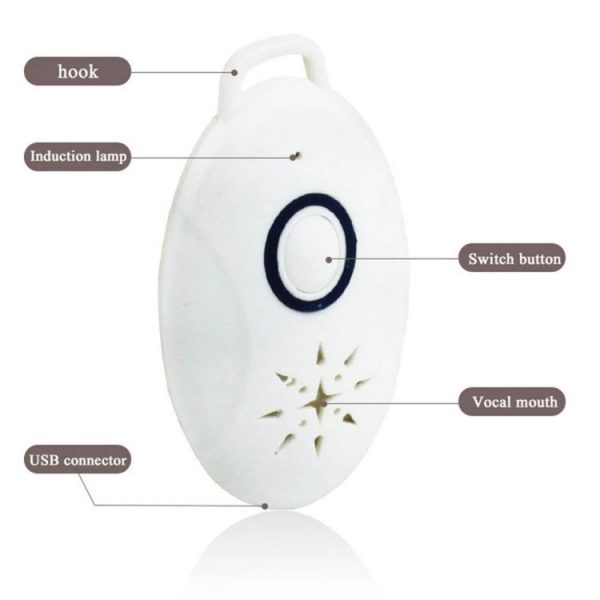 Mini Portable Outdoor Ultrasonic Repellent Anti-insect Anti-mouse for Camping Outdoor Activities (White) - Image 4