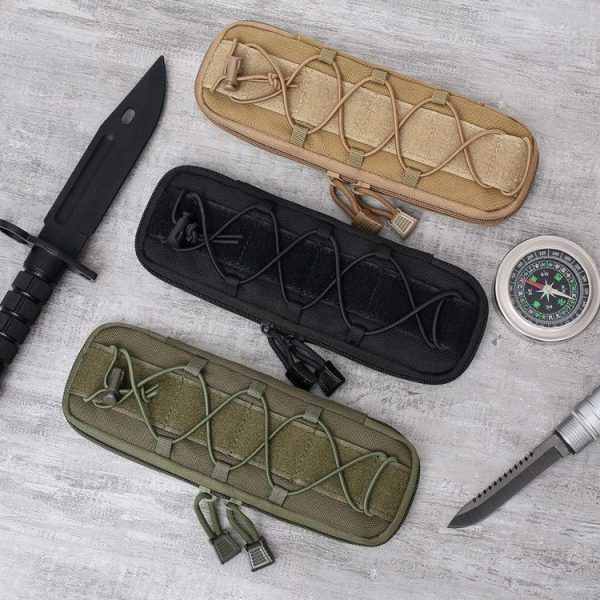Outdoor Bag EDC Accessories Hiking Camping Pocket Waist Bag, Size: L (Black) - Image 3