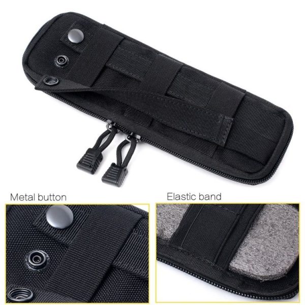 Outdoor Bag EDC Accessories Hiking Camping Pocket Waist Bag, Size: L (Black) - Image 4
