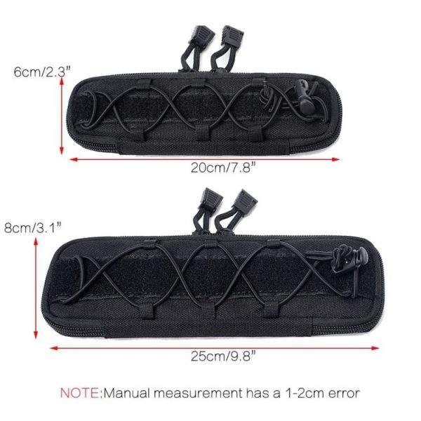 Outdoor Bag EDC Accessories Hiking Camping Pocket Waist Bag, Size: L (Black) - Image 7