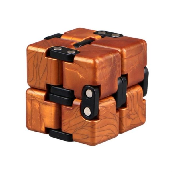 Creative Decompression Puzzle Smooth Fun Infinite Magic Cube Toy (Gold) - Image 2