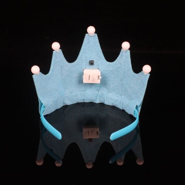 Children's Birthday Party Supplies Crown LED Light Hoop Dress Hat (Pink Happy) - Image 4
