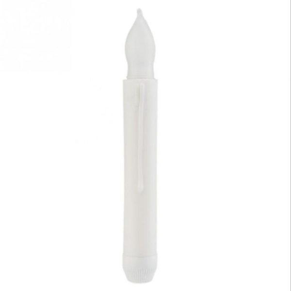 12pcs / Box LED Electronic Candle Light Flameless Long Rod Christmas Candle, Spec: Flashing Warm White Light - Image 3