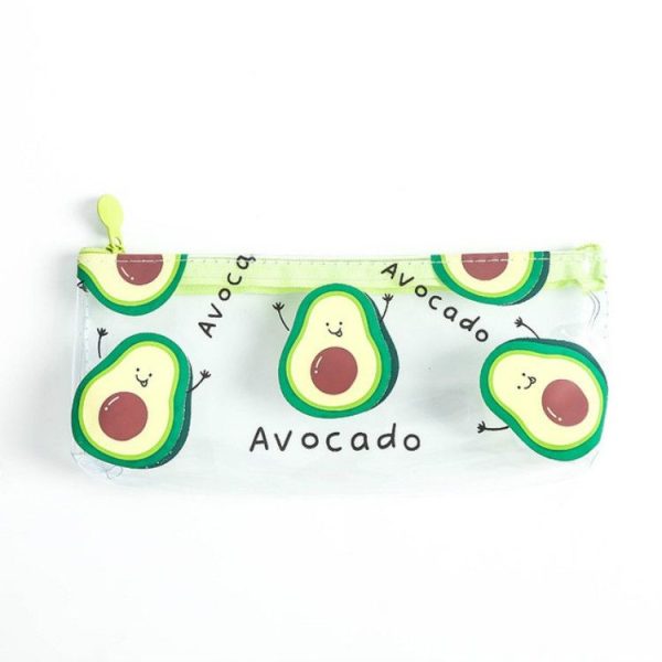 Creative Avocado Transparent Simple Portable Large Capacity Storage Bag Pencil Case Big Avocado - Image 2