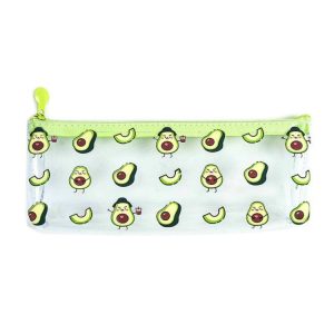 Creative Avocado Transparent Simple Portable Large Capacity Storage Bag Pencil Case Small Avocado