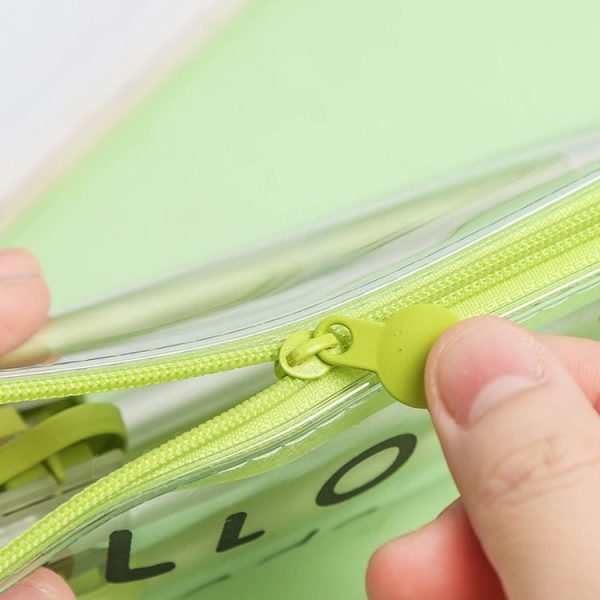 Creative Avocado Transparent Simple Portable Large Capacity Storage Bag Pencil Case Hello Avocado - Image 5