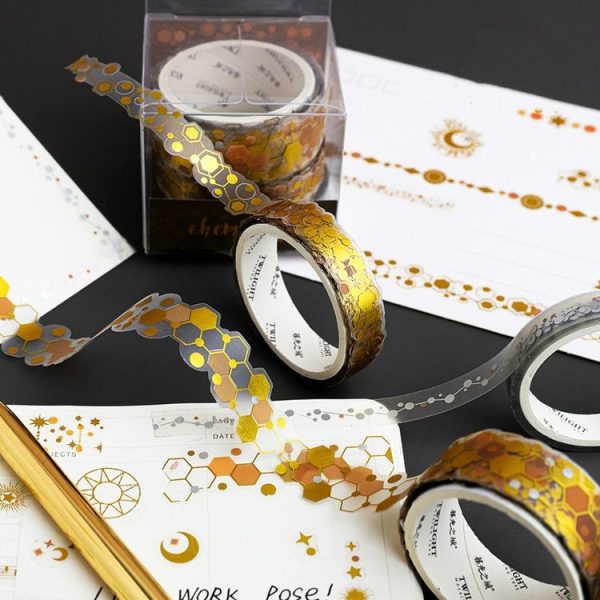 3 PCS / Set Decorative Wallpaper Tape PET Scrapbooking Washitape Set Transparent Waterproof Stickers (Galaxy Series ) - Image 3