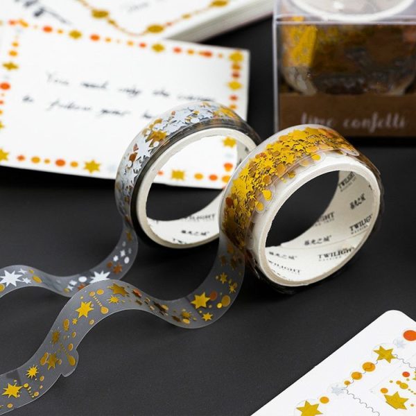 3 PCS / Set Decorative Wallpaper Tape PET Scrapbooking Washitape Set Transparent Waterproof Stickers (Galaxy Series ) - Image 5