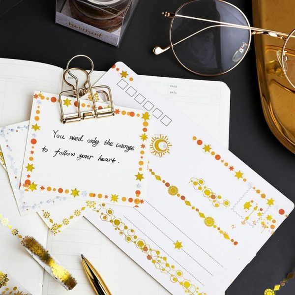 3 PCS / Set Decorative Wallpaper Tape PET Scrapbooking Washitape Set Transparent Waterproof Stickers (Galaxy Series ) - Image 6