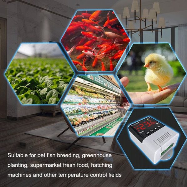 DTC-1201 NTC Sensor WiFi Intelligent Aquarium Fish Tank Hatch Central Air Conditioning Temperature Controller - Image 10