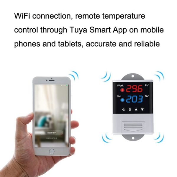 DTC-1201 NTC Sensor WiFi Intelligent Aquarium Fish Tank Hatch Central Air Conditioning Temperature Controller - Image 5