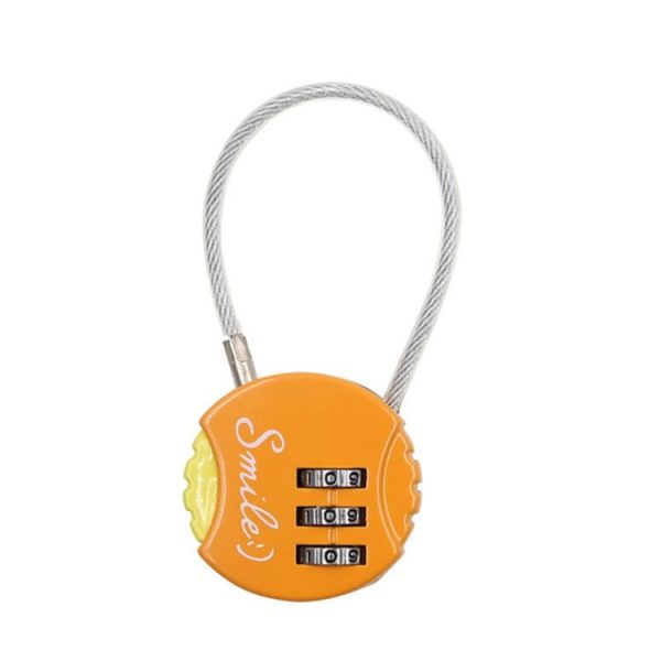 Steel Rope Spherical Combination Lock Gym Luggage Bicycle Round Padlock (Red) - Image 5