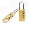 Four-digit Brass Code Padlock Security Gym Door Lock, Size: 73 x 30 x 16 mm (Brass) - Image 2