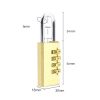 Four-digit Brass Code Padlock Security Gym Door Lock, Size: 73 x 30 x 16 mm (Brass) - Image 4