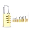 Four-digit Brass Code Padlock Security Gym Door Lock, Size: 73 x 30 x 16 mm (Brass) - Image 5