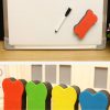 10 PCS Magnetic Large Bone Felt Whiteboard Wipe Home Classroom Office School Stationery, Random Color Delivery - Image 6