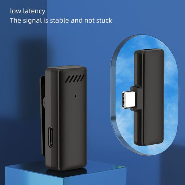 S13 Dual Microphone 8 Pin Interface Wireless Lavalier Noise Canceling Microphone with Charging Case - Image 6
