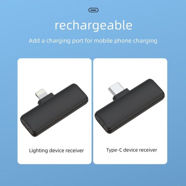 S13 Dual Microphone 8 Pin Interface Wireless Lavalier Noise Canceling Microphone with Charging Case - Image 7
