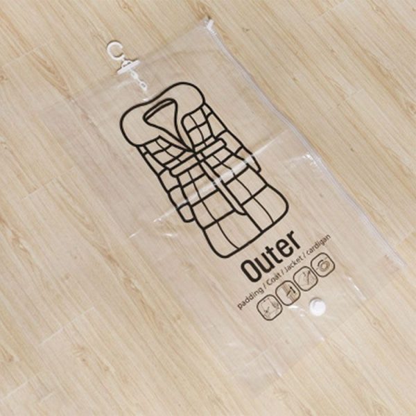 2 PCS Side Pull Hanging Vacuum Compression Bag Clothes Storage Finishing Dust Cover - Image 2
