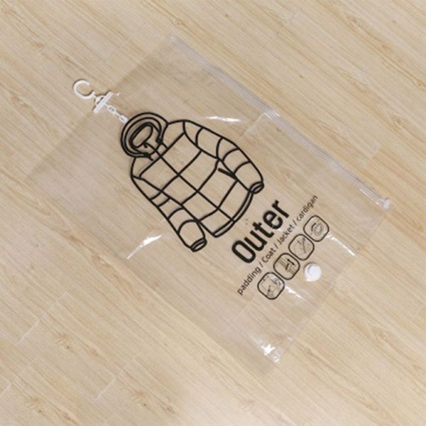 2 PCS Side Pull Hanging Vacuum Compression Bag Clothes Storage Finishing Dust Cover - Image 2