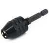 Hex Shank Mini Drill Chuck Conversion Three Jaw Chuck Power Tool, Model: Hex Shank Black Chuck (0.3-3.6mm) - Image 2