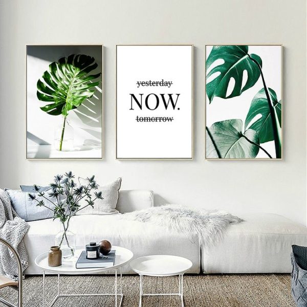 Plant Leaf English Letter Art Posters Prints Art Wall Pictures without Frame, Size: 15x20cm (Word) - Image 3