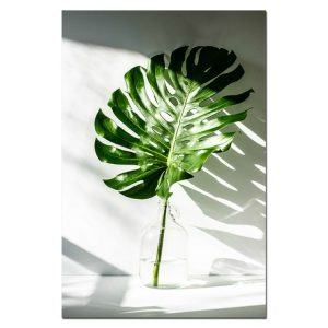 Plant Leaf English Letter Art Posters Prints Art Wall Pictures without Frame, Size: 30x40cm (A Leaf)