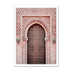 Modern Art Decoration Painting Living Room Sofa Background Wall Painting Core, Without Frame, Size: 15x20cm (Pink Door)