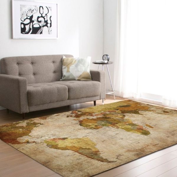 World Map Carpets Rug Bedroom Kids Baby Play Crawling Mat Memory Foam Area Rugs Carpet, Size: 40x60cm (Color Block) - Image 4