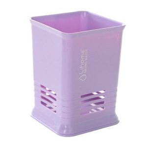 Kitchen Tabletop Candy Color Compartment Hollow Chopsticks Cage Creative Kitchen Cage Cutlery Drain Storage Chopsticks Rack, Number of layers: Single grids purple