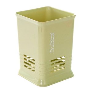 Kitchen Tabletop Candy Color Compartment Hollow Chopsticks Cage Creative Kitchen Cage Cutlery Drain Storage Chopsticks Rack, Number of layers: Single grids green