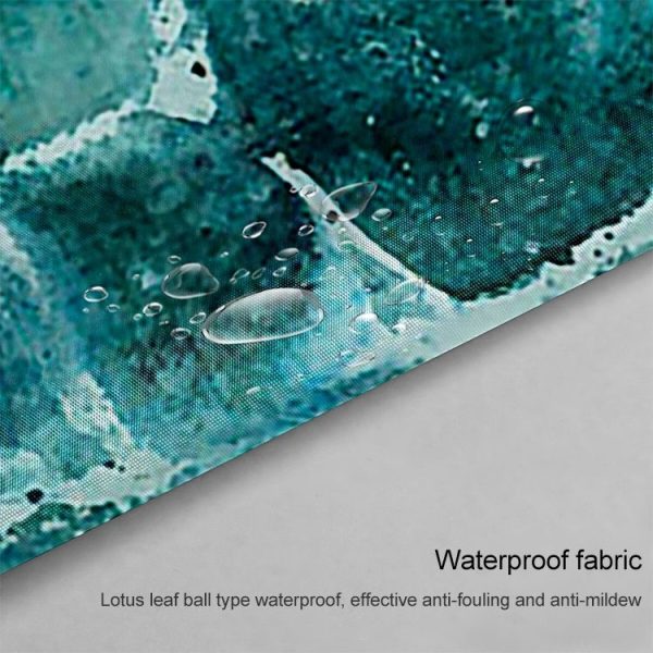 Printed Turtle Shower Curtain Bathroom Set Waterproof Shower Curtain, Size: Thicken165x180cm - Image 5