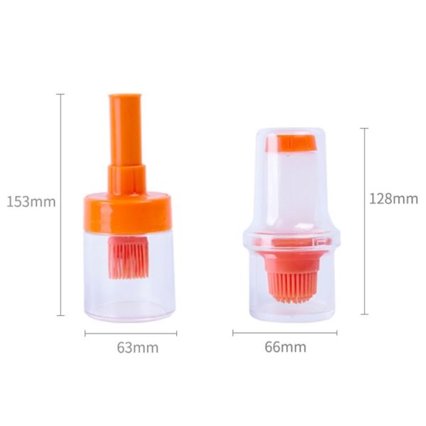 Kitchen Gadgets Silicone Heat Resisting Oil Bottle Brushes Barbecue Tool Portable Basting Brush (Dip White) - Image 7